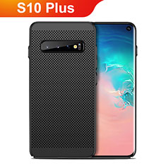 Custodia Plastica Rigida Cover Perforato per Samsung Galaxy S10 Plus Nero