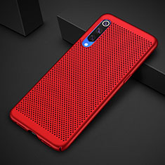 Custodia Plastica Rigida Cover Perforato per Xiaomi Mi 9 Pro Rosso