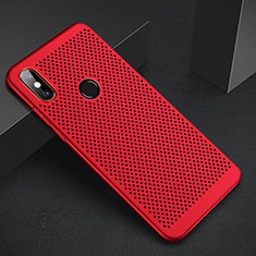 Custodia Plastica Rigida Cover Perforato per Xiaomi Mi A2 Rosso