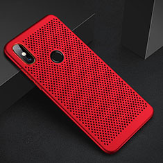 Custodia Plastica Rigida Cover Perforato per Xiaomi Redmi 6 Pro Rosso
