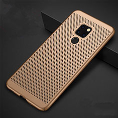 Custodia Plastica Rigida Cover Perforato W01 per Huawei Mate 20 X 5G Oro