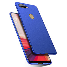 Custodia Plastica Rigida Cover Sabbie Mobili per Oppo A7 Blu