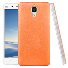 Custodia Plastica Rigida In Pelle per Xiaomi Mi 4 LTE Arancione