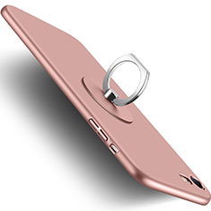 Custodia Plastica Rigida Opaca con Anello Supporto per Apple iPhone 7 Rosa