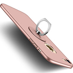 Custodia Plastica Rigida Opaca con Foro e Anello Supporto per Apple iPhone 7 Rosa