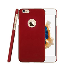 Custodia Plastica Rigida Opaca con Foro per Apple iPhone 6S Rosso