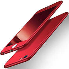 Custodia Plastica Rigida Opaca Fronte e Retro 360 Gradi per Apple iPhone 6S Rosso