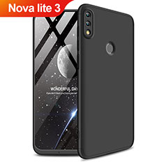 Custodia Plastica Rigida Opaca Fronte e Retro 360 Gradi per Huawei Nova Lite 3 Nero