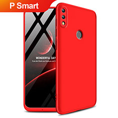Custodia Plastica Rigida Opaca Fronte e Retro 360 Gradi Q01 per Huawei P Smart (2019) Rosso