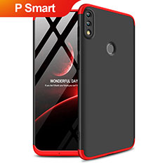 Custodia Plastica Rigida Opaca Fronte e Retro 360 Gradi Q01 per Huawei P Smart (2019) Rosso e Nero