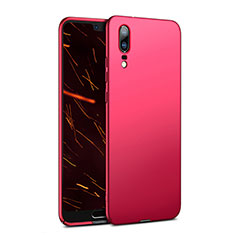 Custodia Plastica Rigida Opaca M02 per Huawei P20 Rosso