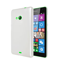 Custodia Plastica Rigida Opaca per Microsoft Lumia 535 Bianco