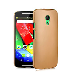 Custodia Plastica Rigida Opaca per Motorola Moto G (2nd Gen) Oro