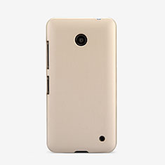 Custodia Plastica Rigida Opaca per Nokia Lumia 635 Oro
