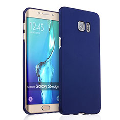 Custodia Plastica Rigida Opaca per Samsung Galaxy S6 Edge+ Plus SM-G928F Blu