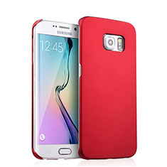 Custodia Plastica Rigida Opaca per Samsung Galaxy S6 Edge SM-G925 Rosso