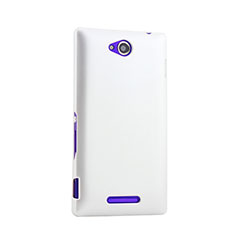 Custodia Plastica Rigida Opaca per Sony Xperia C S39h Bianco