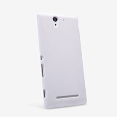 Custodia Plastica Rigida Opaca per Sony Xperia C3 Bianco