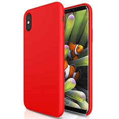Custodia Plastica Rigida Opaca S01 per Apple iPhone X Rosso