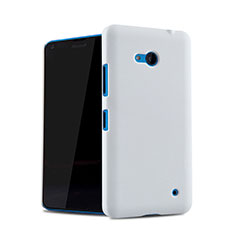Custodia Plastica Rigida Perforato per Microsoft Lumia 640 Bianco