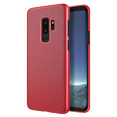 Custodia Plastica Rigida Perforato per Samsung Galaxy S9 Plus Rosso