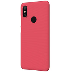Custodia Plastica Rigida Perforato per Xiaomi Mi A2 Rosso