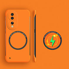 Custodia Plastica Rigida Senza Cornice Cover Opaca con Mag-Safe Magnetic per Huawei Honor 90 5G Arancione