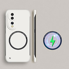 Custodia Plastica Rigida Senza Cornice Cover Opaca con Mag-Safe Magnetic per Huawei Honor 90 5G Bianco