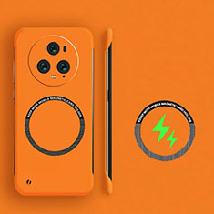 Custodia Plastica Rigida Senza Cornice Cover Opaca con Mag-Safe Magnetic per Huawei Honor Magic5 Pro 5G Arancione
