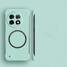 Custodia Plastica Rigida Senza Cornice Cover Opaca con Mag-Safe Magnetic per OnePlus 11 5G Verde Pastello