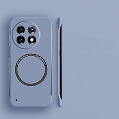 Custodia Plastica Rigida Senza Cornice Cover Opaca con Mag-Safe Magnetic per OnePlus 11R 5G Grigio Lavanda