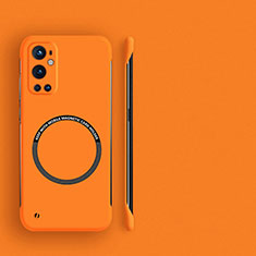 Custodia Plastica Rigida Senza Cornice Cover Opaca con Mag-Safe Magnetic per OnePlus 9 Pro 5G Arancione