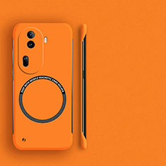 Custodia Plastica Rigida Senza Cornice Cover Opaca con Mag-Safe Magnetic per Oppo Reno11 Pro 5G Arancione