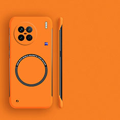 Custodia Plastica Rigida Senza Cornice Cover Opaca con Mag-Safe Magnetic per Vivo X90 5G Arancione
