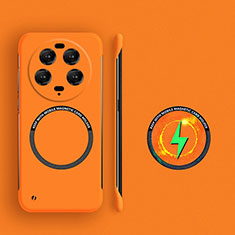 Custodia Plastica Rigida Senza Cornice Cover Opaca con Mag-Safe Magnetic per Xiaomi Mi 13 Ultra 5G Arancione