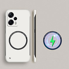 Custodia Plastica Rigida Senza Cornice Cover Opaca con Mag-Safe Magnetic per Xiaomi Poco F5 5G Bianco