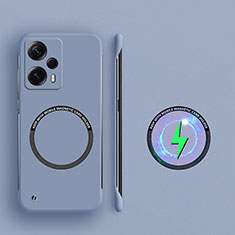 Custodia Plastica Rigida Senza Cornice Cover Opaca con Mag-Safe Magnetic per Xiaomi Poco F5 5G Grigio Lavanda