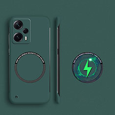 Custodia Plastica Rigida Senza Cornice Cover Opaca con Mag-Safe Magnetic per Xiaomi Poco F5 5G Verde