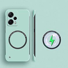 Custodia Plastica Rigida Senza Cornice Cover Opaca con Mag-Safe Magnetic per Xiaomi Poco F5 5G Verde Pastello