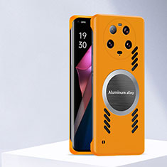 Custodia Plastica Rigida Senza Cornice Cover Opaca con Mag-Safe Magnetic S01 per Xiaomi Mi 13 Ultra 5G Arancione