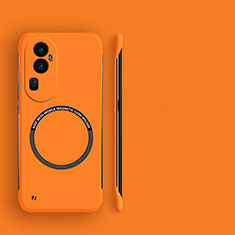 Custodia Plastica Rigida Senza Cornice Cover Opaca con Mag-Safe Magnetic S02 per Oppo Reno10 Pro+ Plus 5G Arancione
