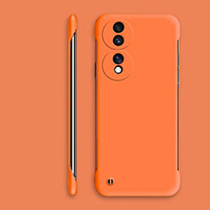 Custodia Plastica Rigida Senza Cornice Cover Opaca P01 per Huawei Honor X7b Arancione