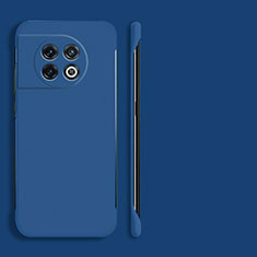 Custodia Plastica Rigida Senza Cornice Cover Opaca P01 per OnePlus 11 5G Blu