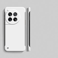 Custodia Plastica Rigida Senza Cornice Cover Opaca P01 per OnePlus 12 5G Bianco