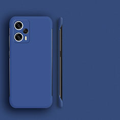 Custodia Plastica Rigida Senza Cornice Cover Opaca P01 per Xiaomi Poco F5 5G Blu
