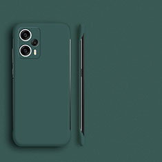 Custodia Plastica Rigida Senza Cornice Cover Opaca P01 per Xiaomi Poco F5 5G Verde Notte