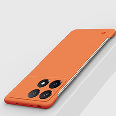 Custodia Plastica Rigida Senza Cornice Cover Opaca P01 per Xiaomi Redmi K70 5G Arancione