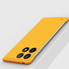 Custodia Plastica Rigida Senza Cornice Cover Opaca P01 per Xiaomi Redmi K70 Pro 5G Giallo