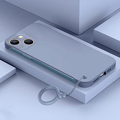 Custodia Plastica Rigida Senza Cornice Cover Opaca per Apple iPhone 15 Plus Grigio Lavanda