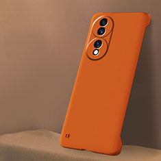Custodia Plastica Rigida Senza Cornice Cover Opaca per Huawei Honor 70 5G Arancione
